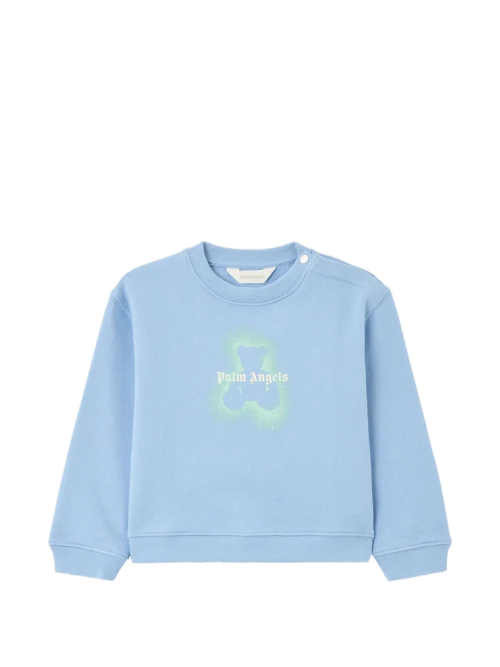 Palm Angels Kids Spray Bear sweater - Blu