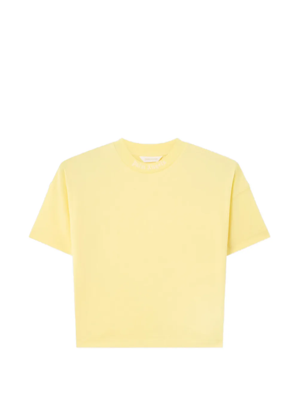 Palm Angels Kids logo-print T-shirt - Giallo