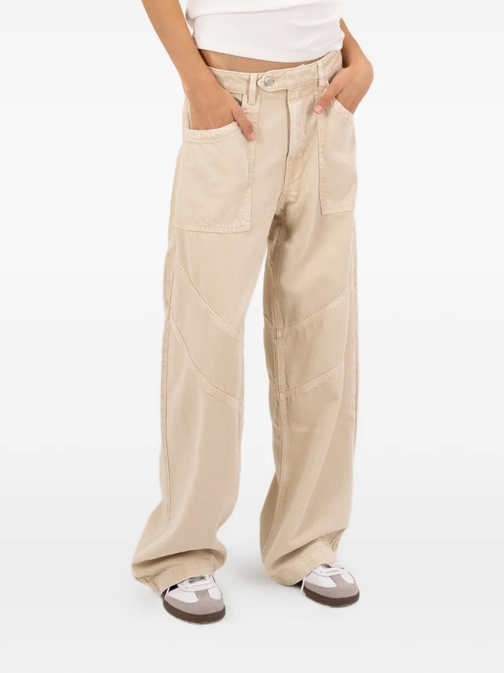 ICON DENIM Sia wide-leg jeans - Toni neutri