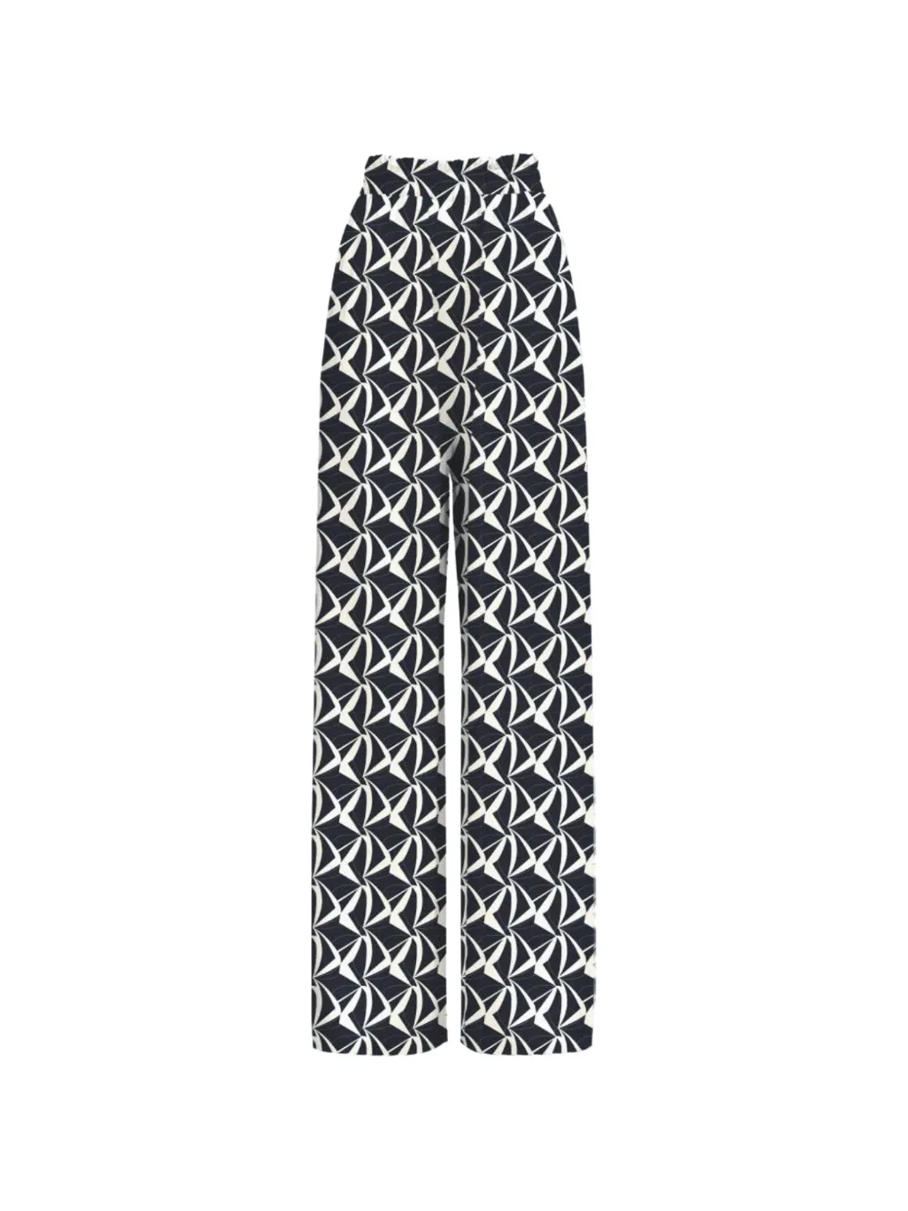 DIARRABLU geometric-print trousers - Schwarz