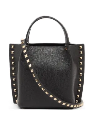 Valentino Garavani ロックスタッズ トートバッグ レザーハンドバッグ