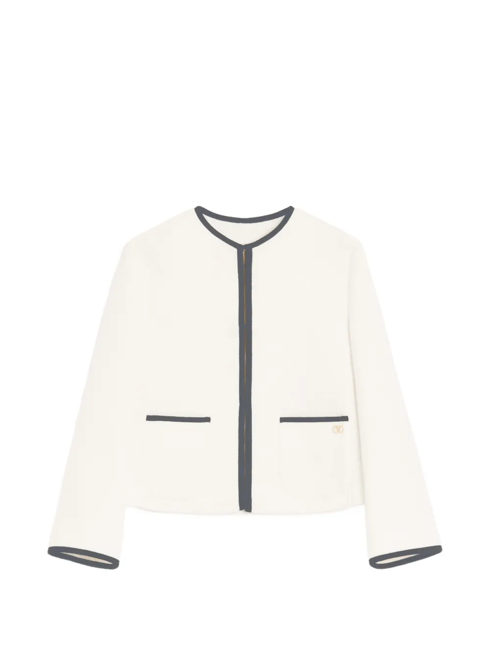 Valentino Garavani Canestrello cotton tweed jacket - Bianco