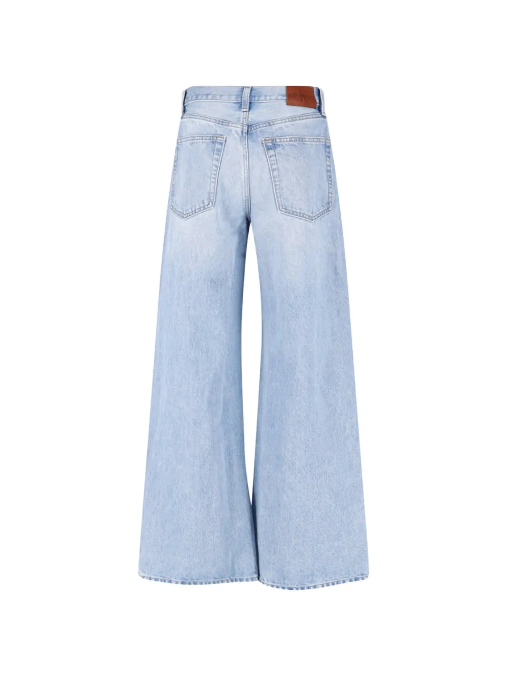 Calvin Klein Jeans met wijde pijpen Blauw