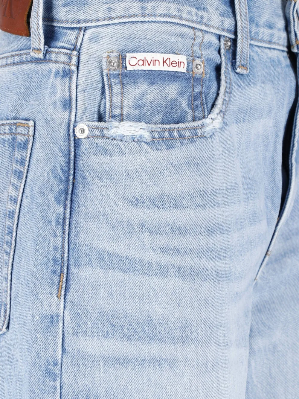Calvin Klein Jeans met wijde pijpen Blauw