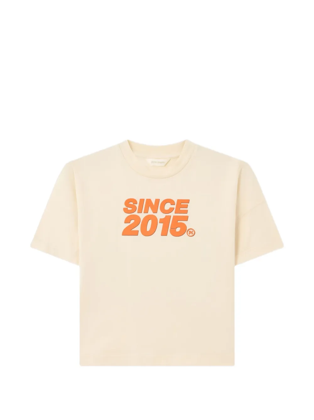 Palm Angels Kids logo-print cotton T-shirt - Toni neutri