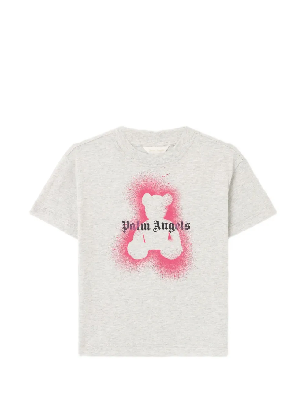 Palm Angels Kids Spray Bear T-shirt - Grigio