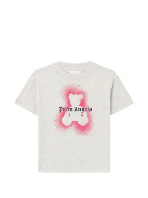 Palm Angels Kids Spray Bear T-shirt