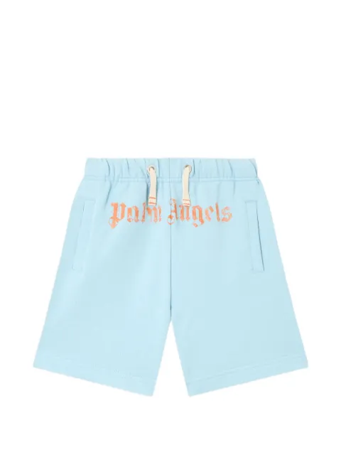 Palm Angels Kids bermudas con cordones en la pretina y logo estampado
