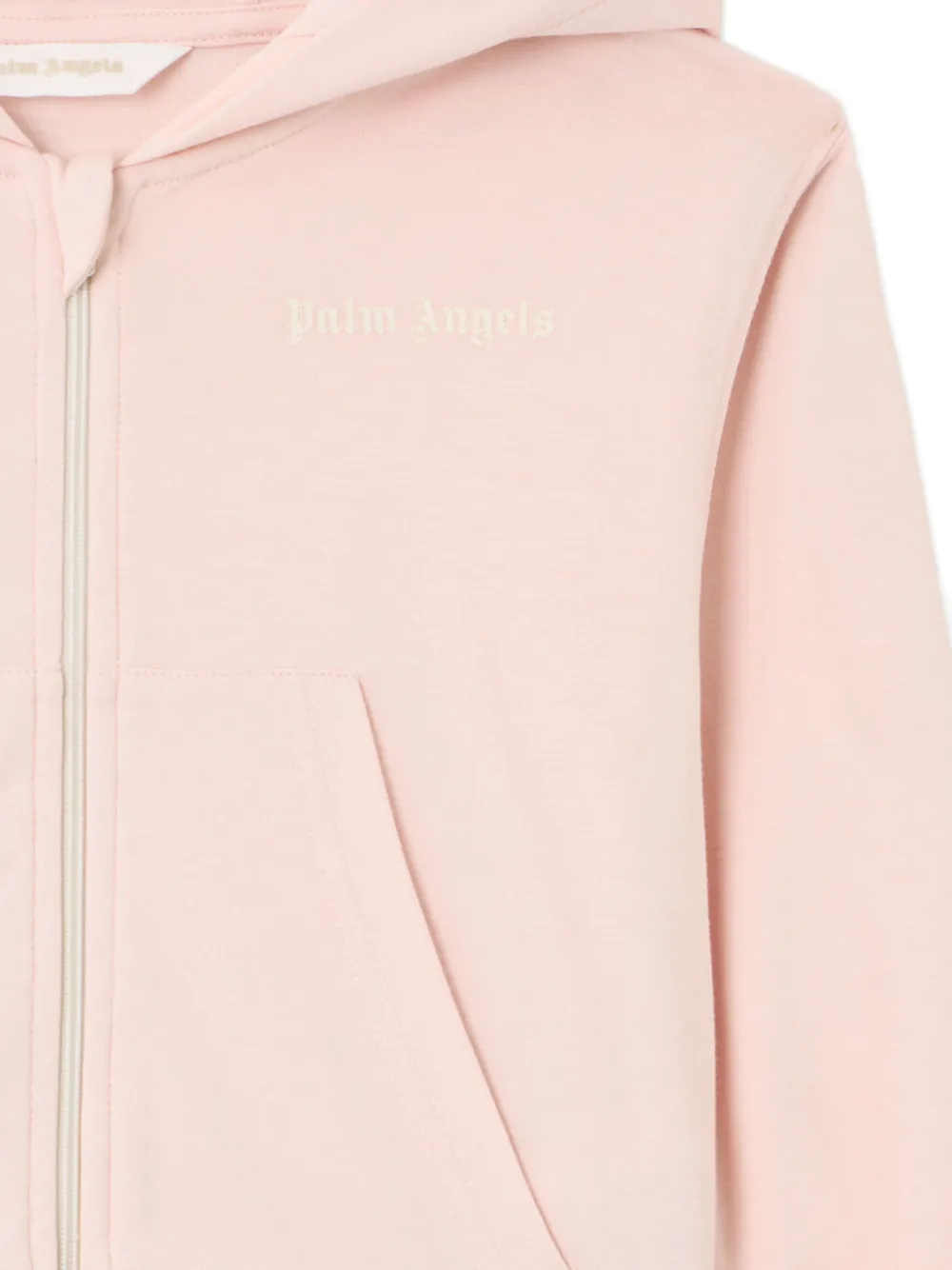 Palm Angels Kids Hoodie met logoprint Roze