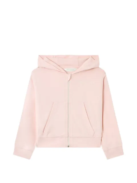 Palm Angels Kids logo-print side-stripe hoodie