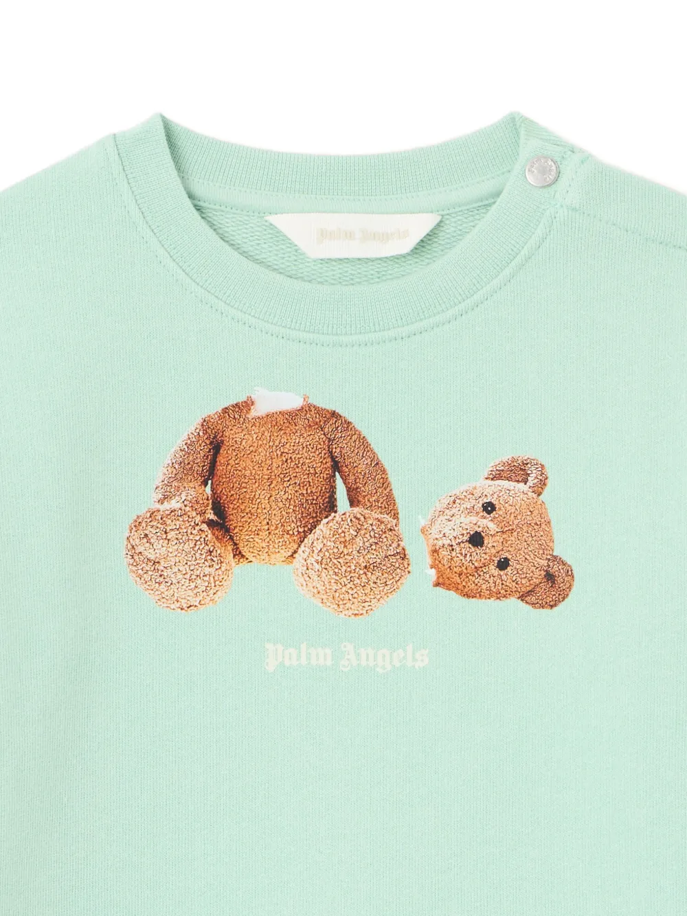 Palm Angels Kids Trui met logoprint Groen