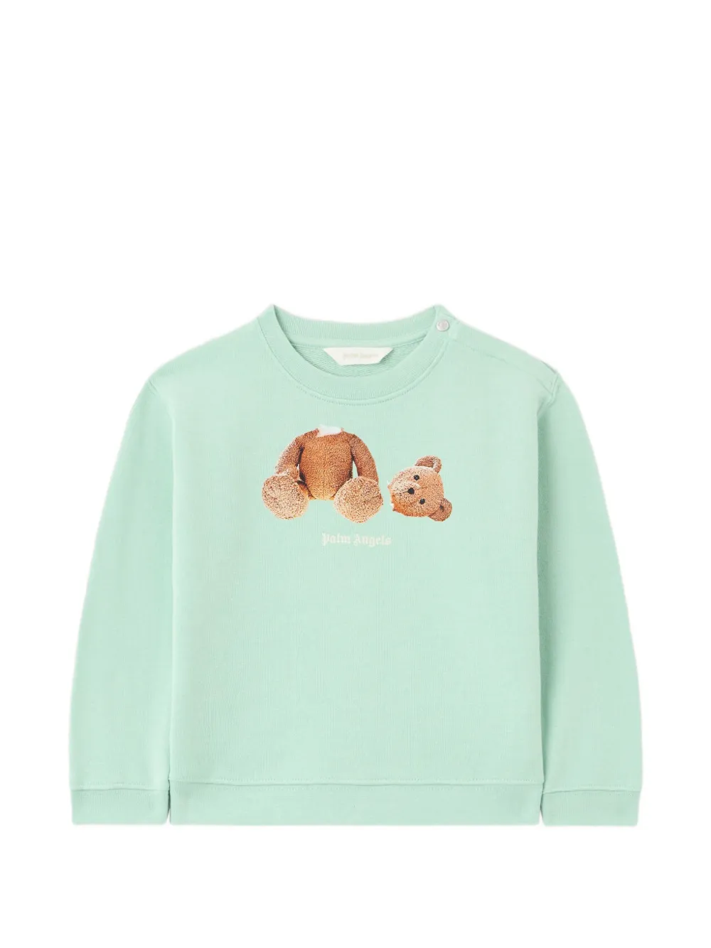 Palm Angels Kids logo-print sweater - Verde