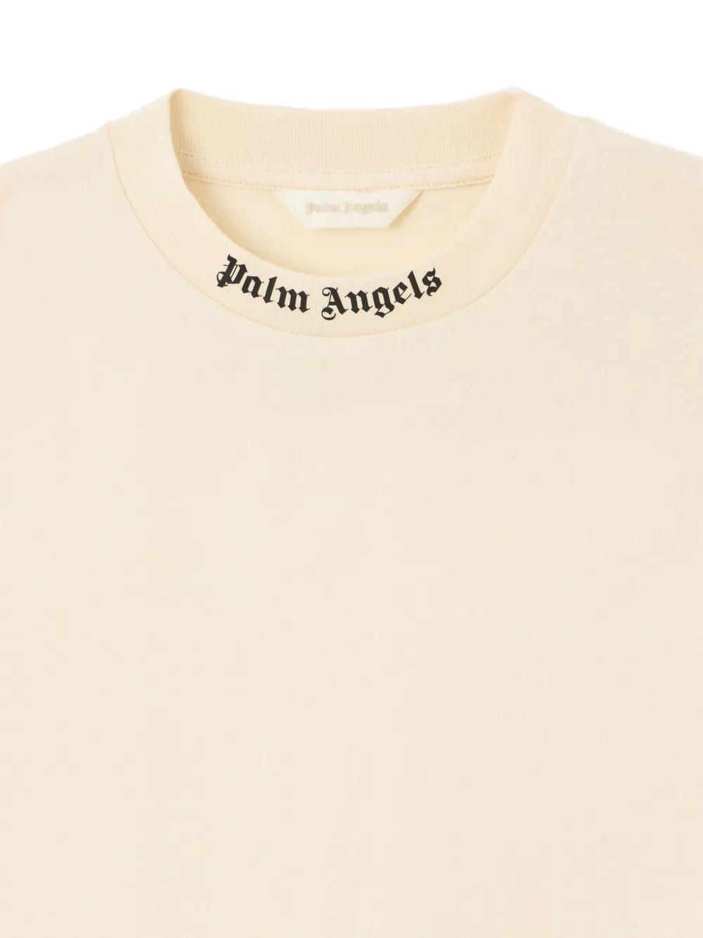 Palm Angels Kids T-shirt met logoprint Beige
