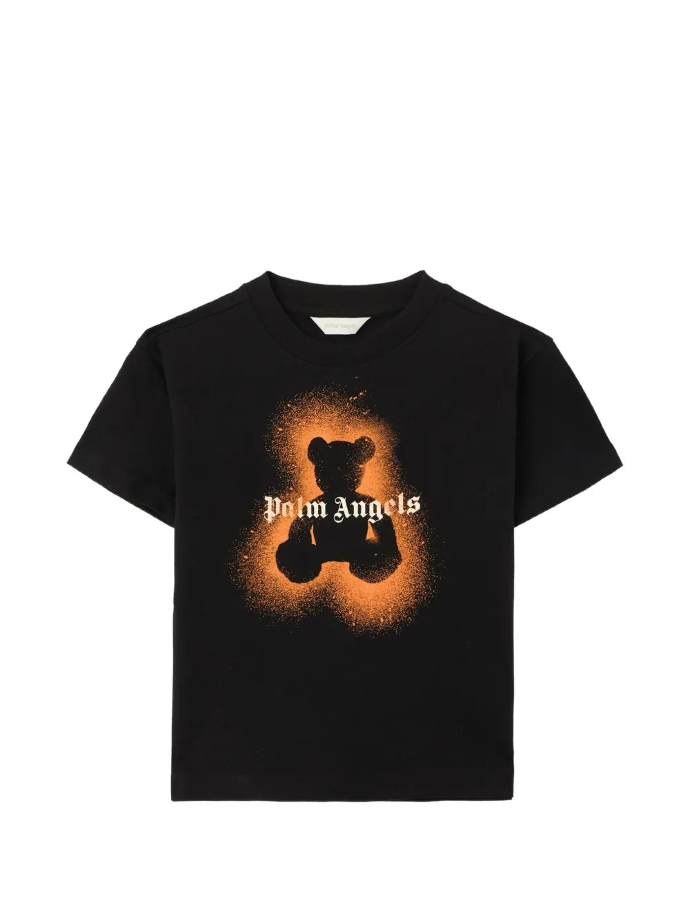 Palm Angels Kids spray bear print T-shirt - Nero