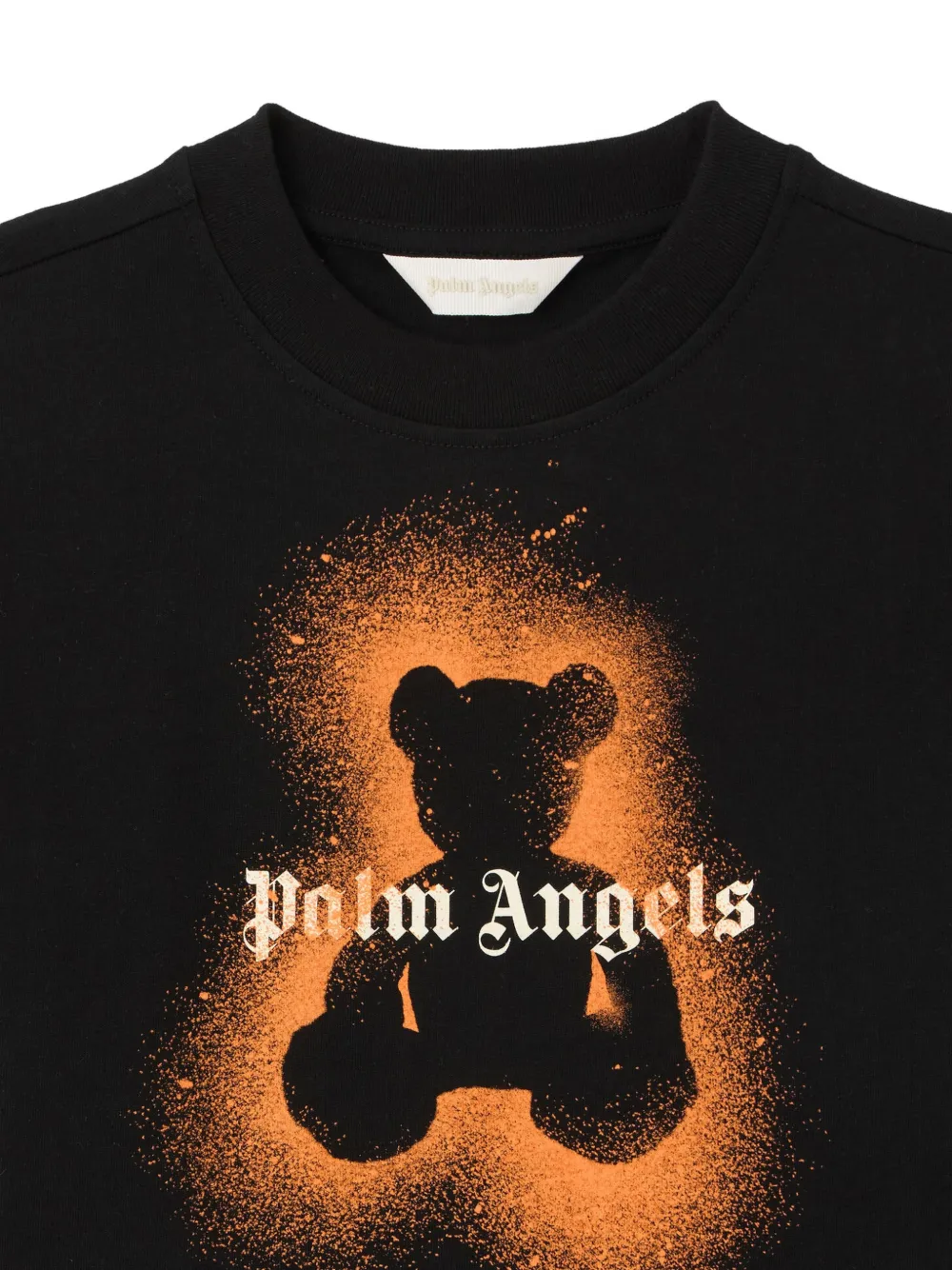 Palm Angels Kids T-shirt met beerprint Zwart