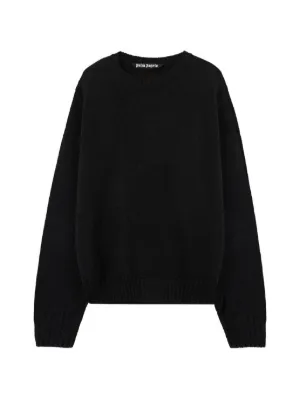 Moncler Crew Neck Knit Jumper | Black | FARFETCH