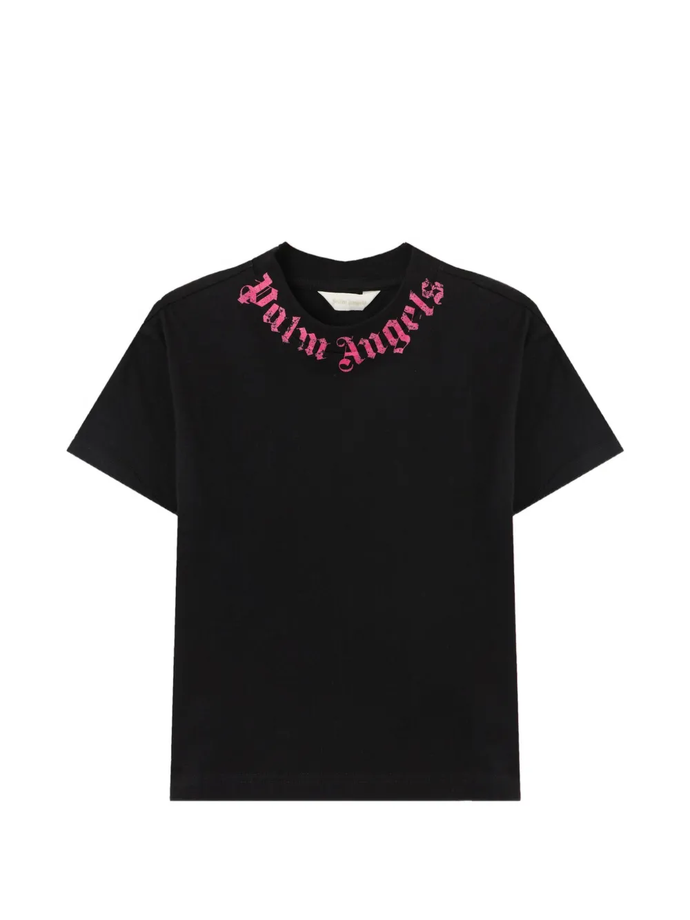 Palm Angels Kids logo-print T-shirt - Nero