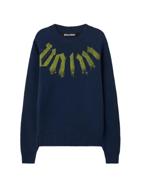 Palm Angels logo print sweater