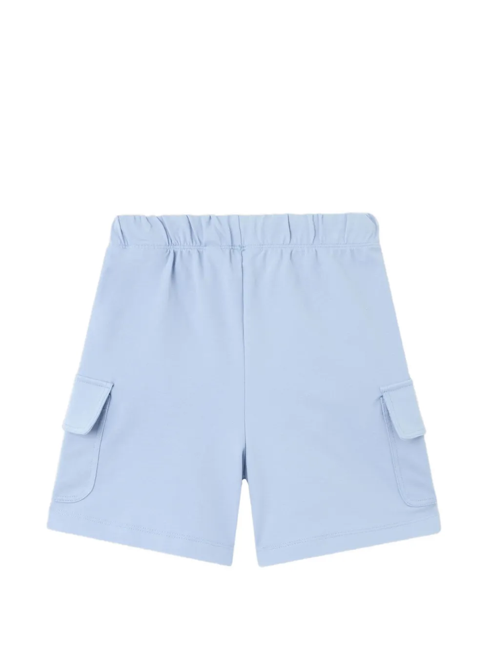 Palm Angels Kids cargo shorts met zijstreep Blauw