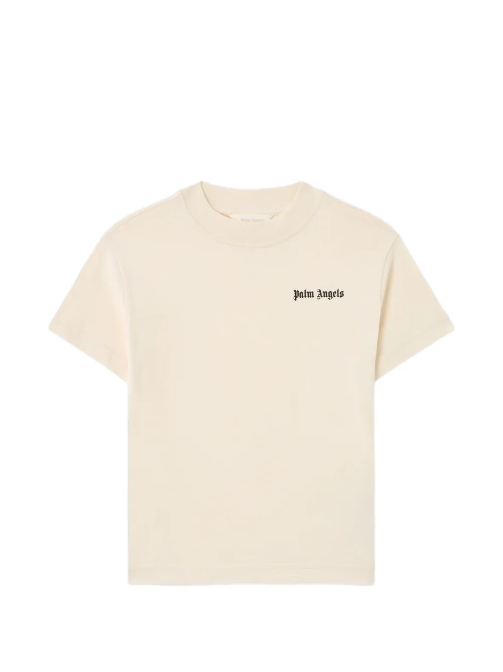 Palm Angels Kids logo-print T-shirt - Toni neutri