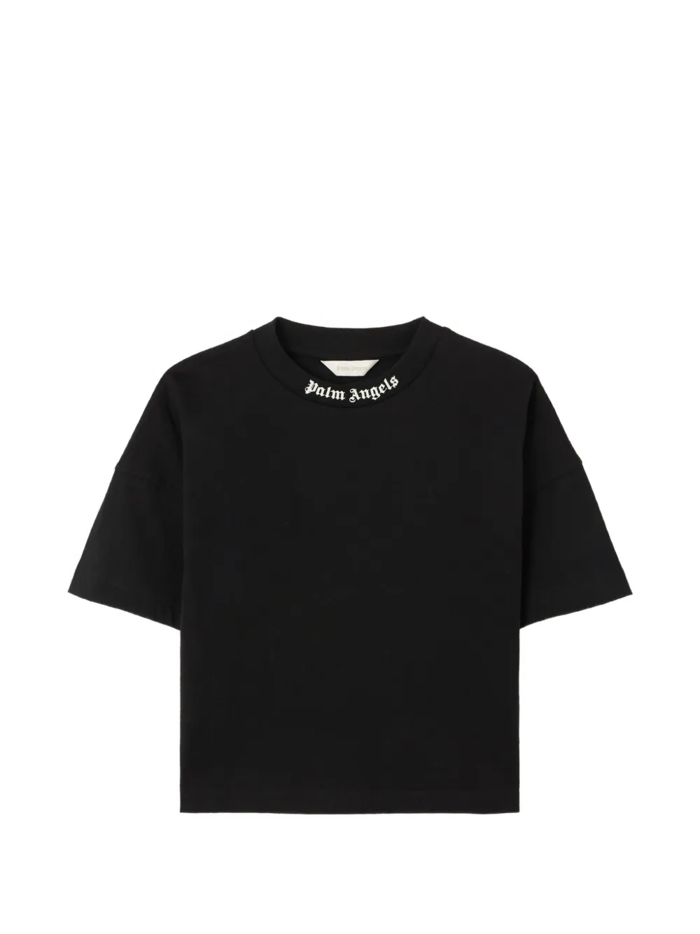 Palm Angels Kids logo-print T-shirt - Nero