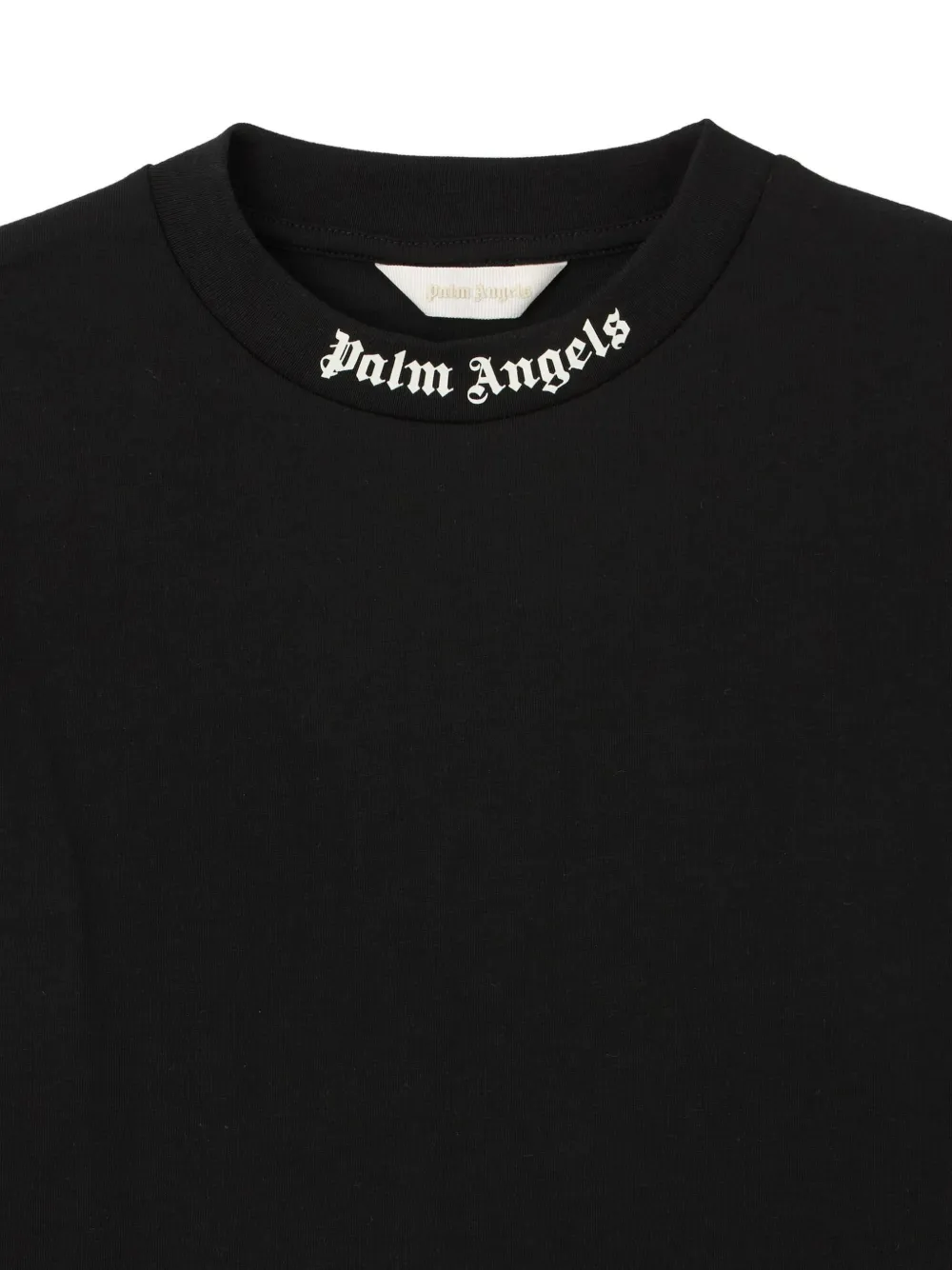 Palm Angels Kids T-shirt met logoprint Zwart