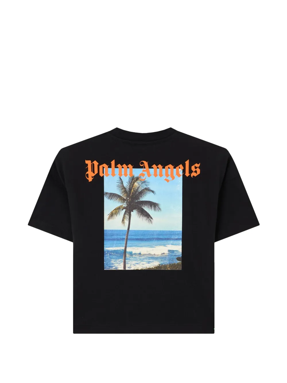 Palm Angels Kids T-shirt met grafische print Zwart