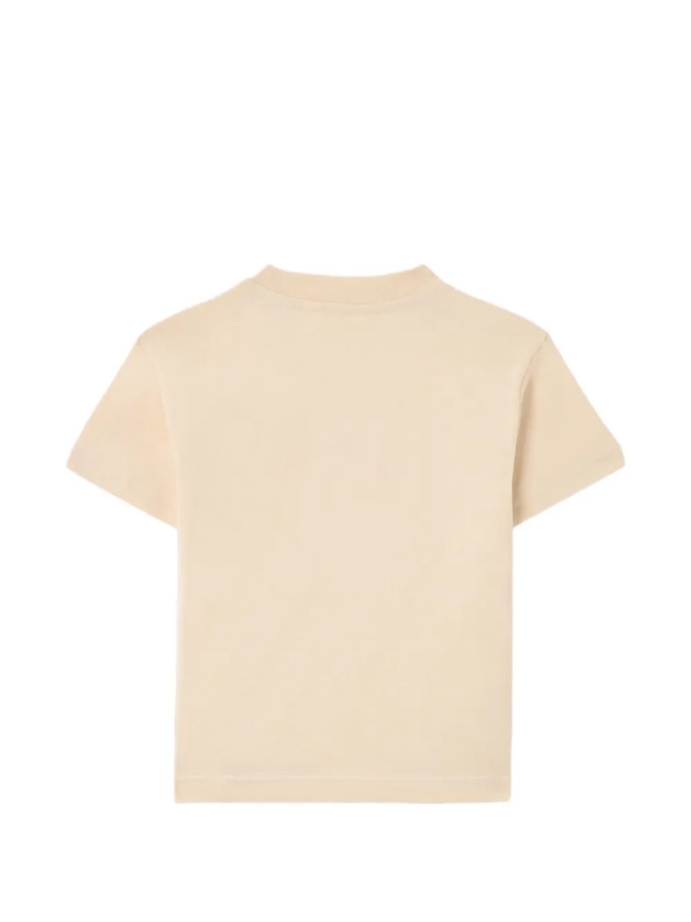 Palm Angels Kids Palm Stamp T-shirt Beige