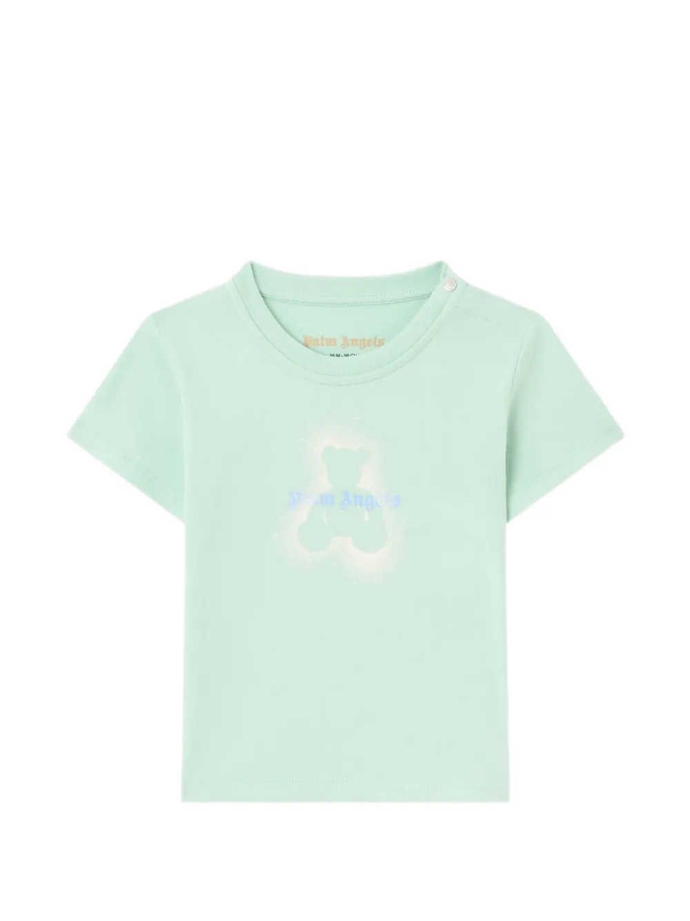 Palm Angels Kids spray bear effect T-shirt - Verde