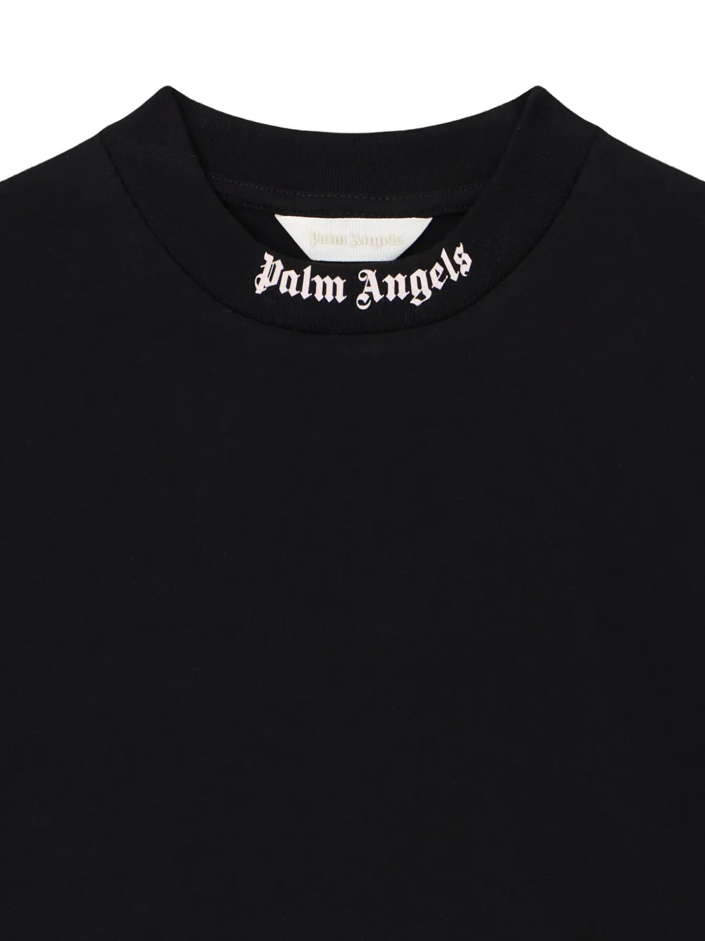 Palm Angels Kids T-shirt met logoprint Zwart