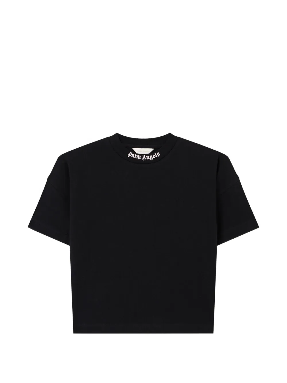 Palm Angels Kids logo-print T-shirt - Nero