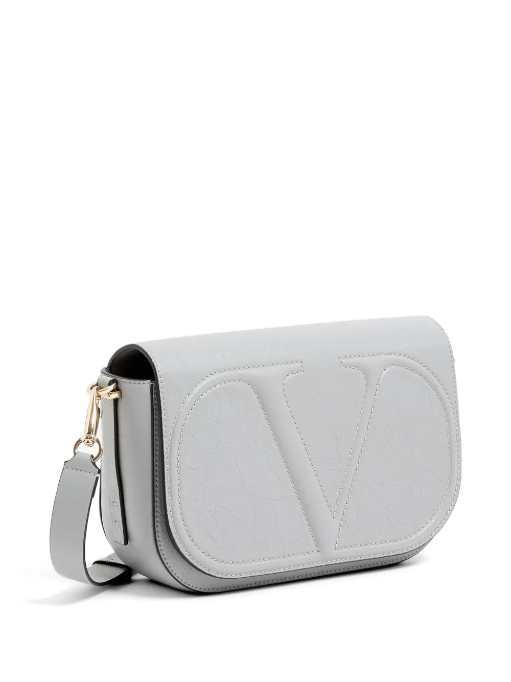 Valentino Garavani Vlogo Walk nappa schoudertas Grijs