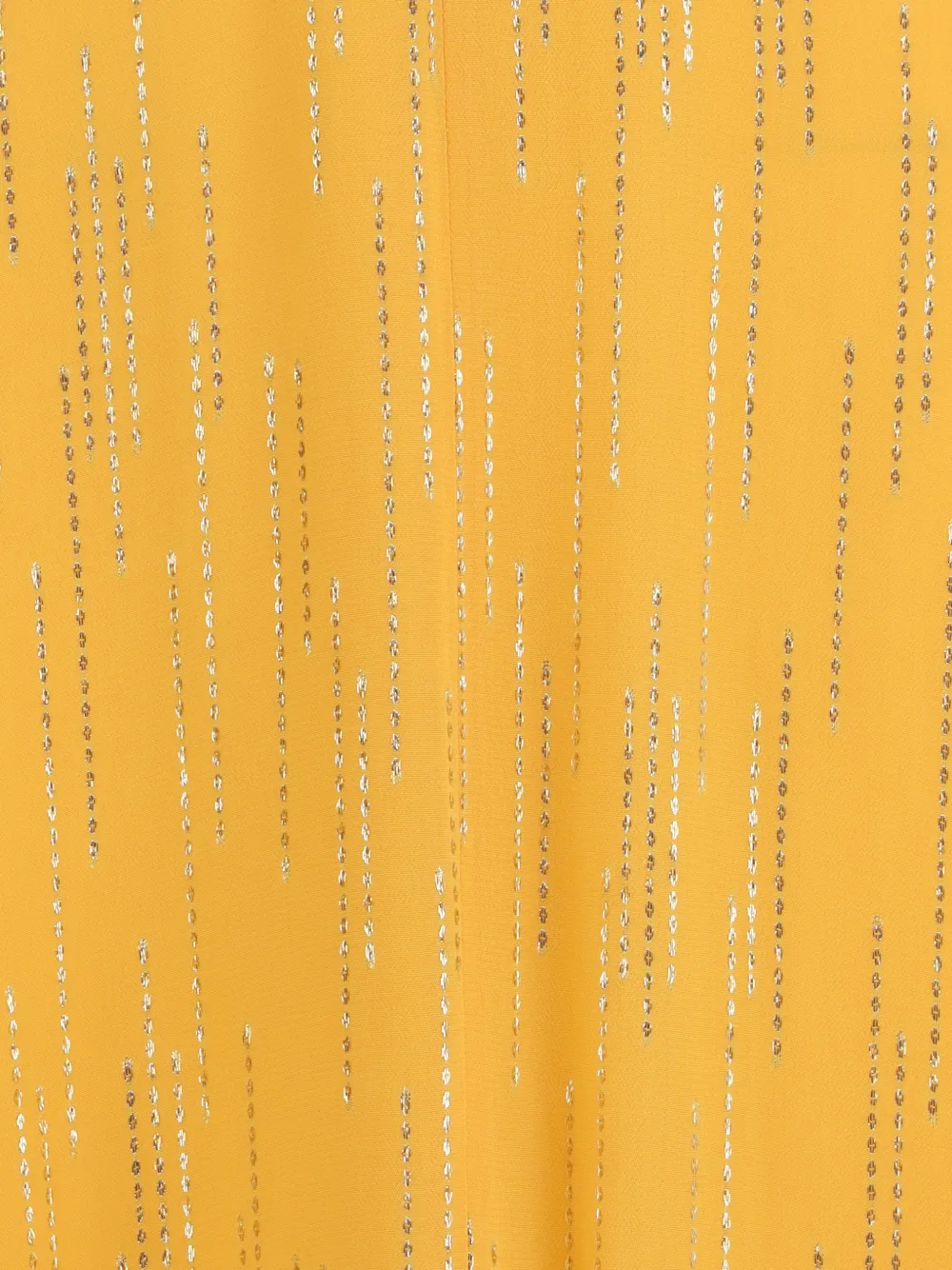 Forte Les Fils D'argent maxi-jurk met jacquard Geel