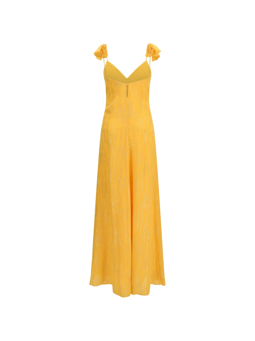 Forte Les Fils D'argent maxi-jurk met jacquard Geel