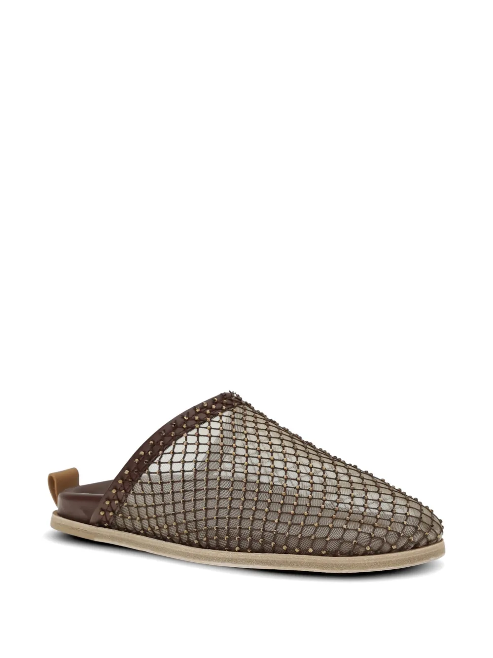 Forte strass mesh sandals Bruin