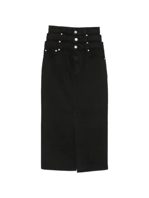 Viktor & Rolf triple-layer denim maxi skirt