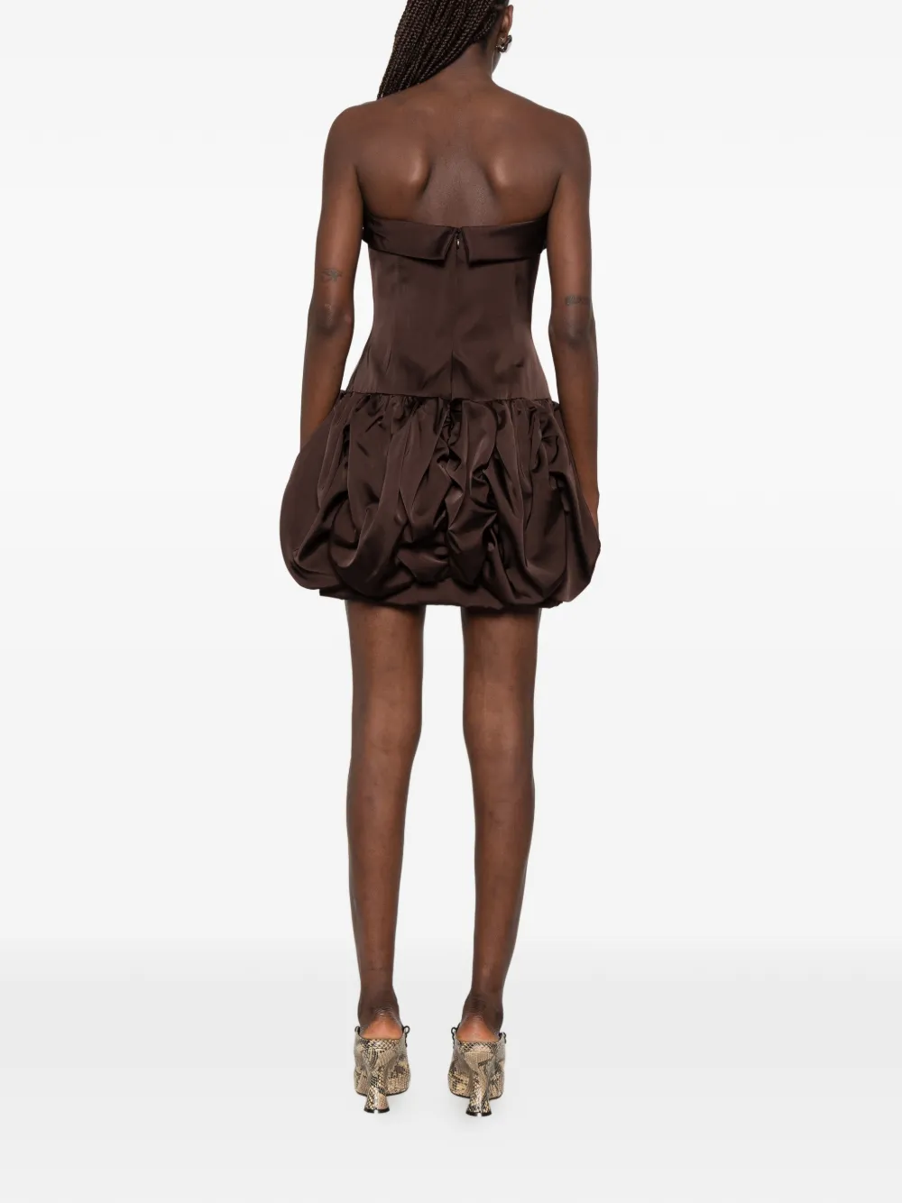 Viktor & Rolf Mini-jurk met bubbelrok Bruin