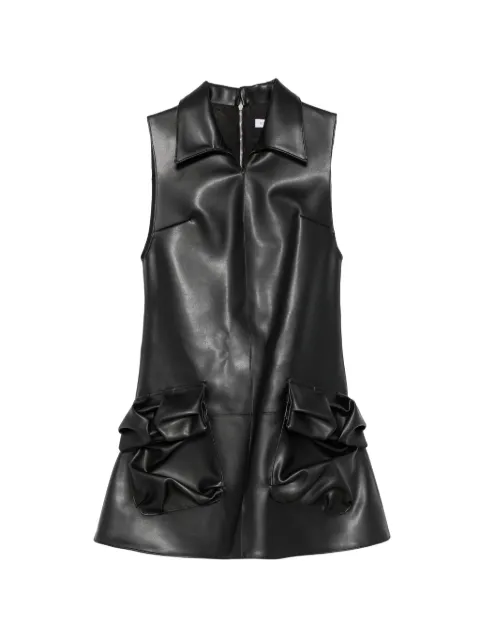 Viktor & Rolf vestido corto sin mangas con bolsillo drapeado
