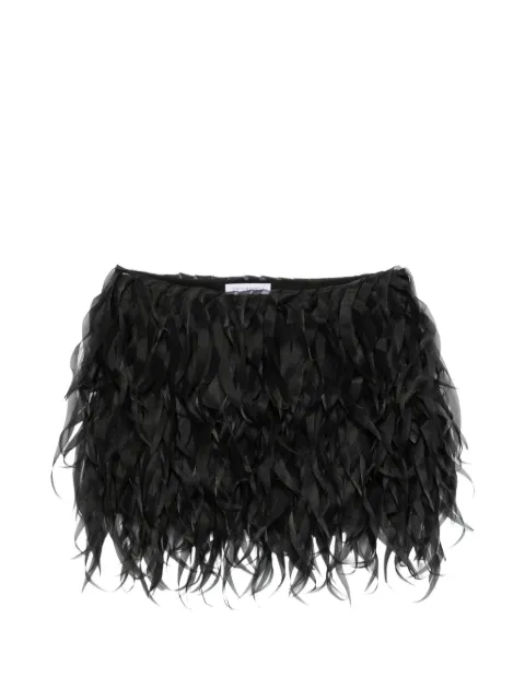 Viktor & Rolf falda corta con efecto de plumas