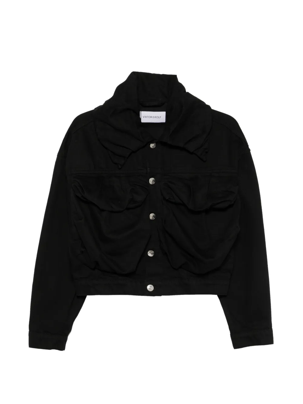 Viktor & Rolf draped-detail denim jacket