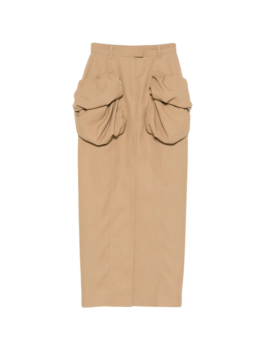 Viktor & Rolf Maxirock mit Faltentasche - Nude