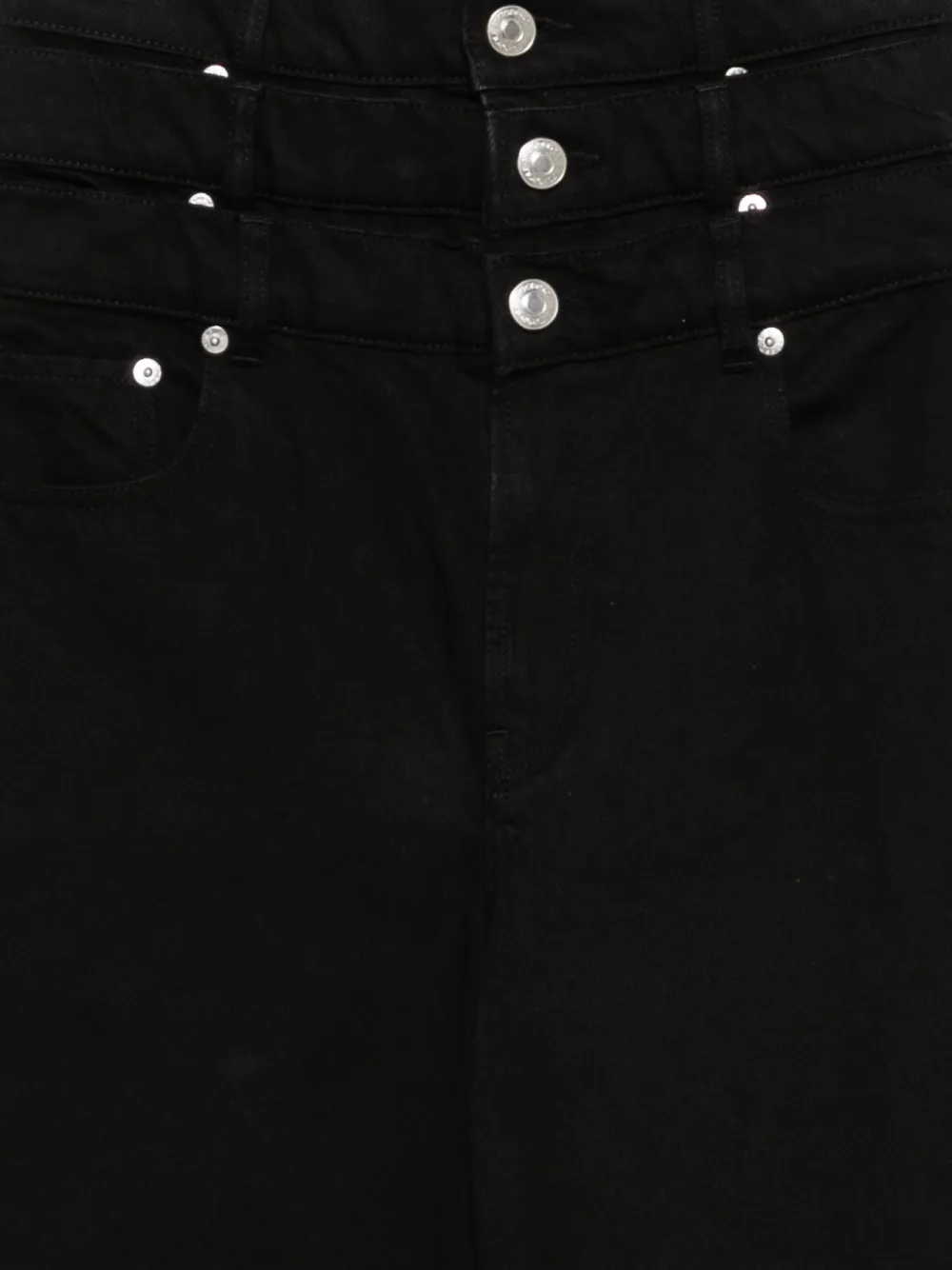 Viktor & Rolf triple-layer button-fastening jeans Zwart