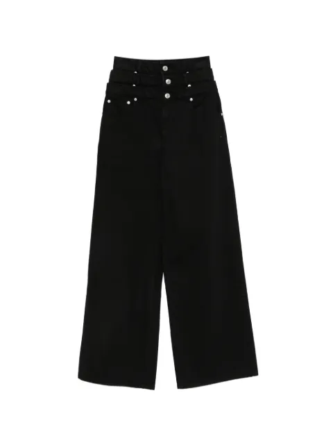 Viktor & Rolf triple-layer button-fastening jeans