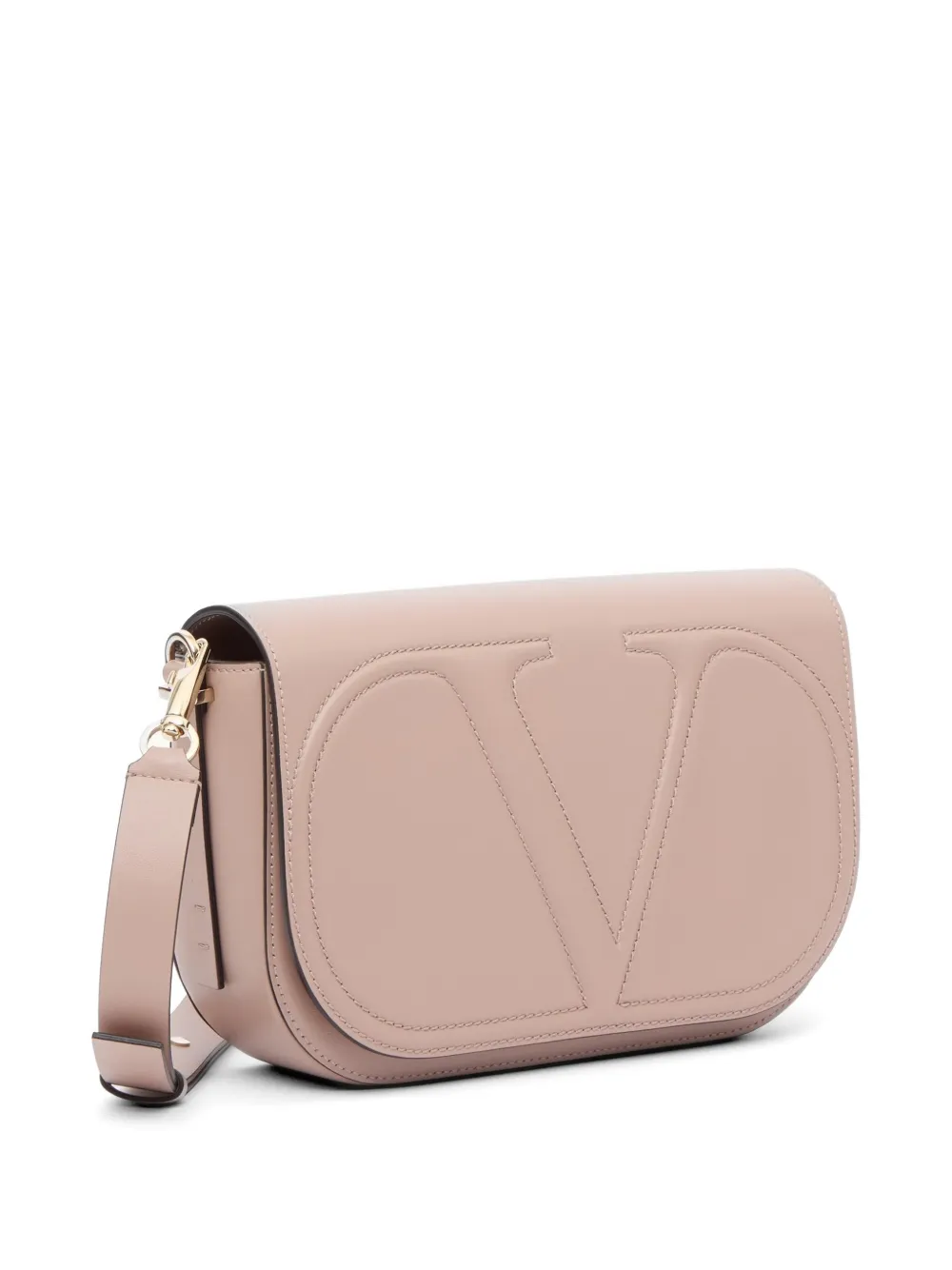 Valentino Garavani VLogo Walk kalfsleren schoudertas Roze
