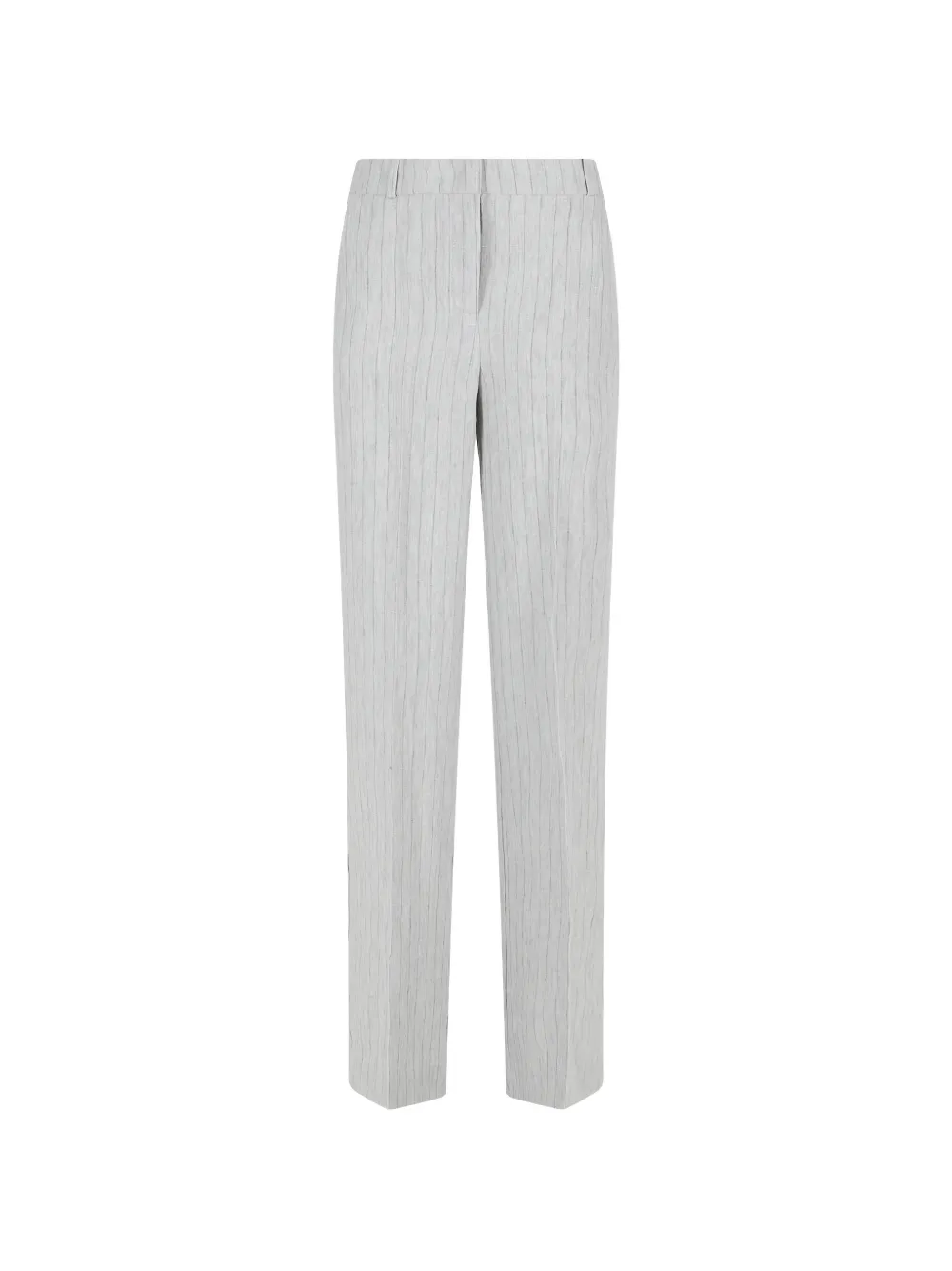 Kiltie Andrea vertical-stripe straight-leg trousers - Grigio