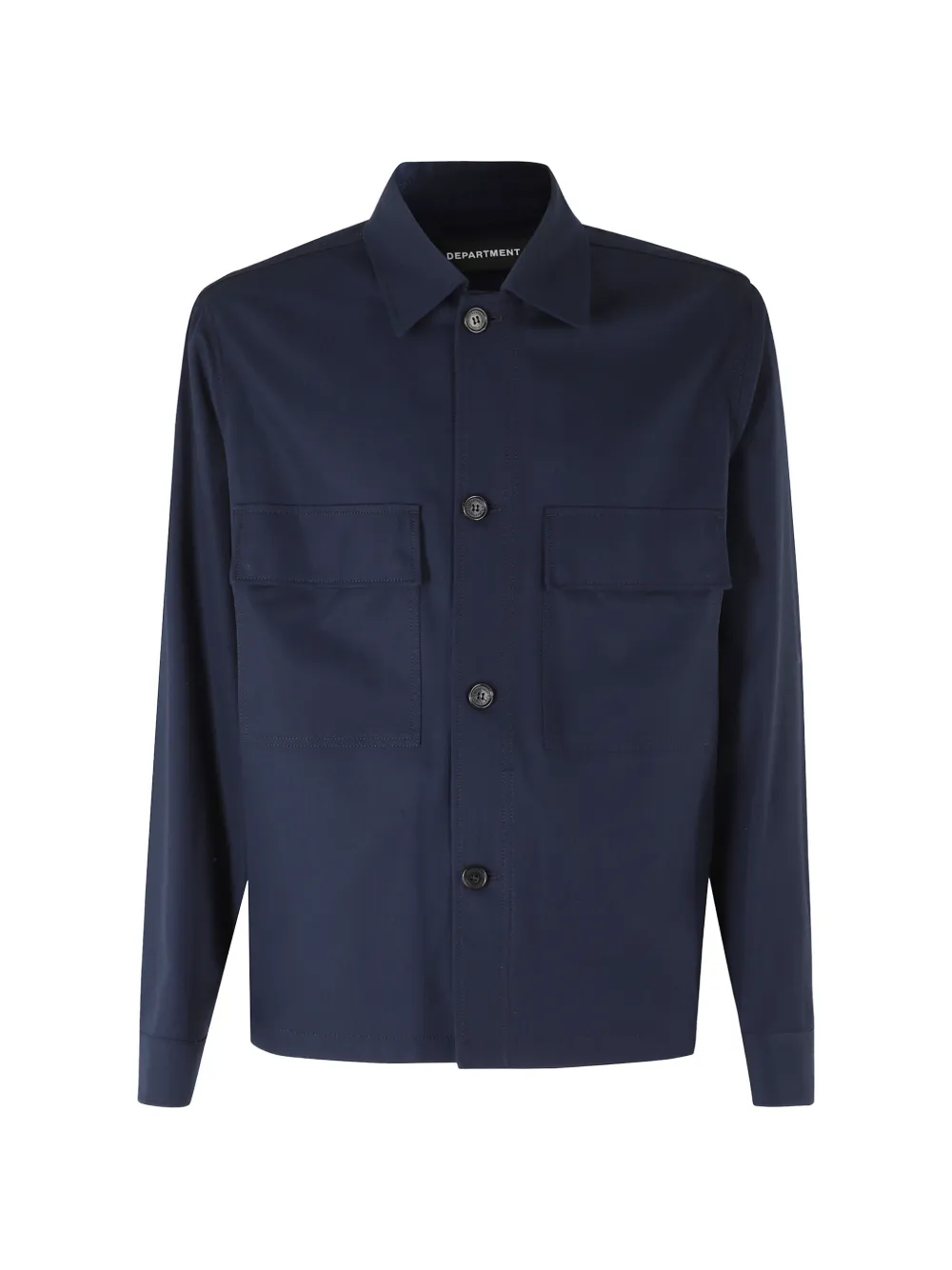Department 5 flap-pocket long-sleeve shirt - Blu