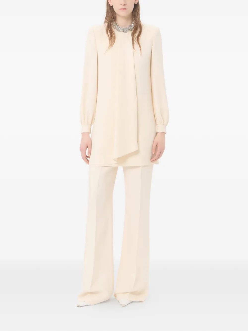 Valentino Garavani Cady Couture broek Beige