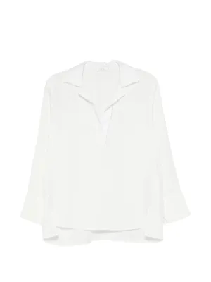 Toga Wrinkle サテンブラウス | ホワイト | FARFETCH JP