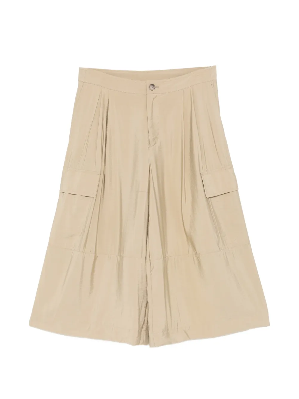 Lauren Manoogian pleated cargo shorts - Nude
