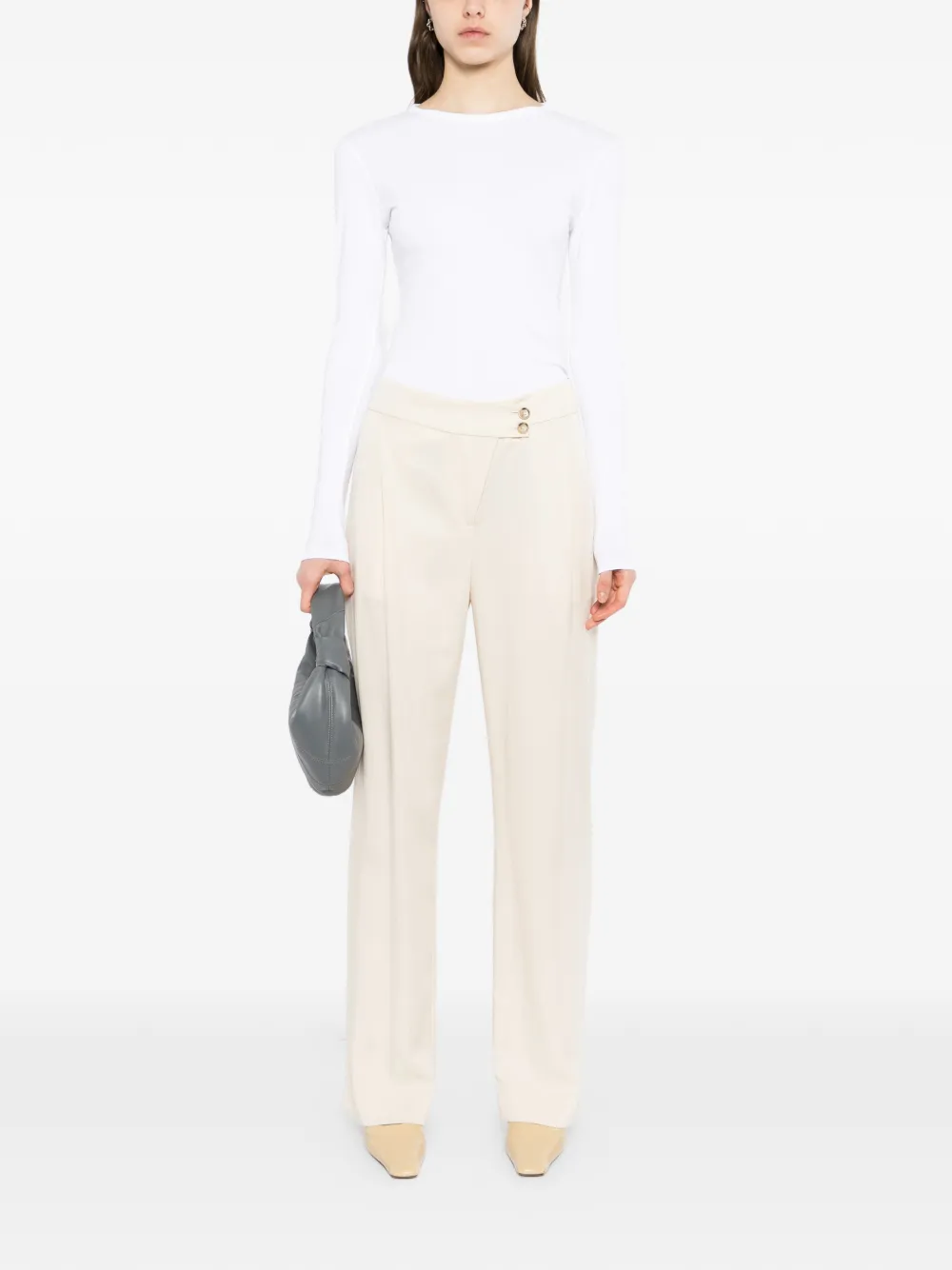 By Malene Birger T-shirt met lange mouwen Wit